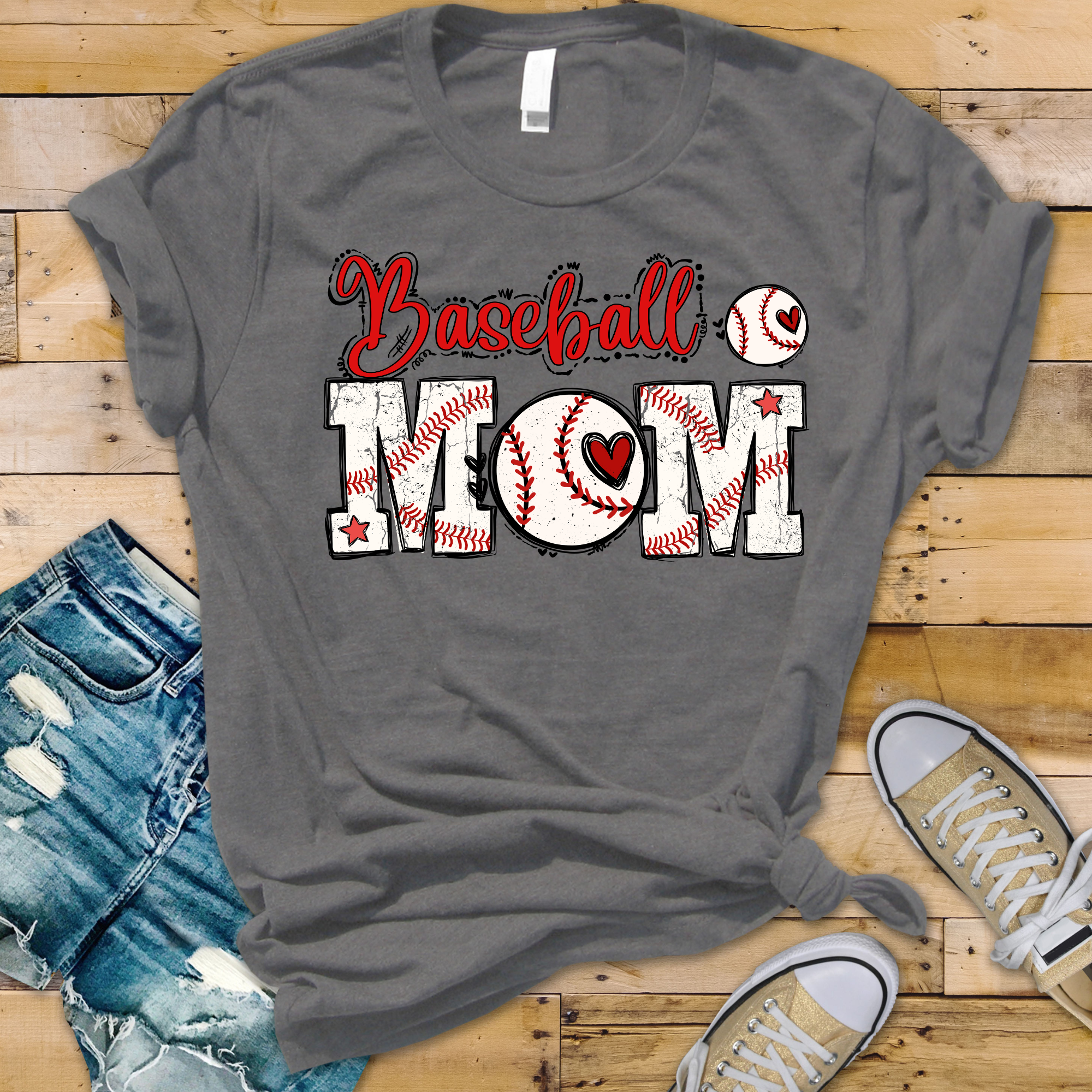 Baseball Mom Personalized T-Shirt